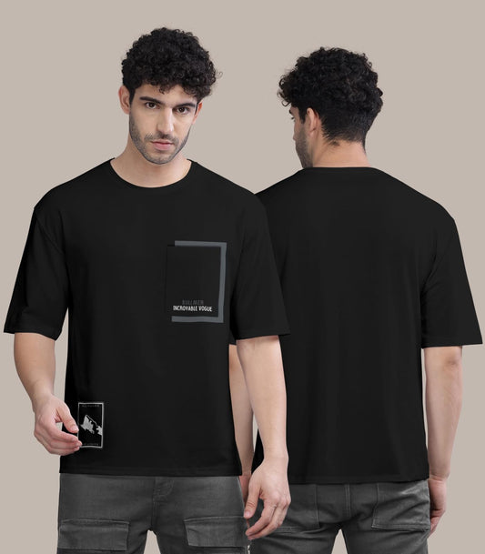 Trendy Cotton Blend Typography Print Oversized T-Shirt for Men's - Style Haven - Fashion247.in: Exclusive T-Shirts & Sweatshirts Boutique