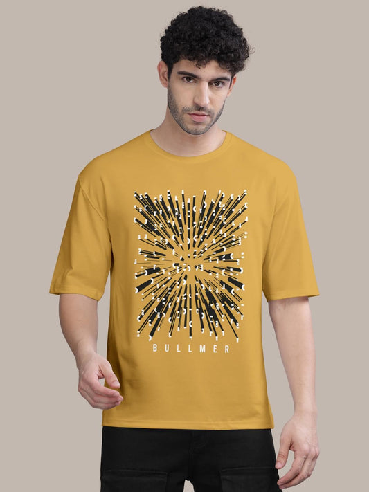 Trendy Cotton Blend Graphic Print Oversized T-Shirt for Men's - Style Haven - Fashion247.in: Exclusive T-Shirts & Sweatshirts Boutique